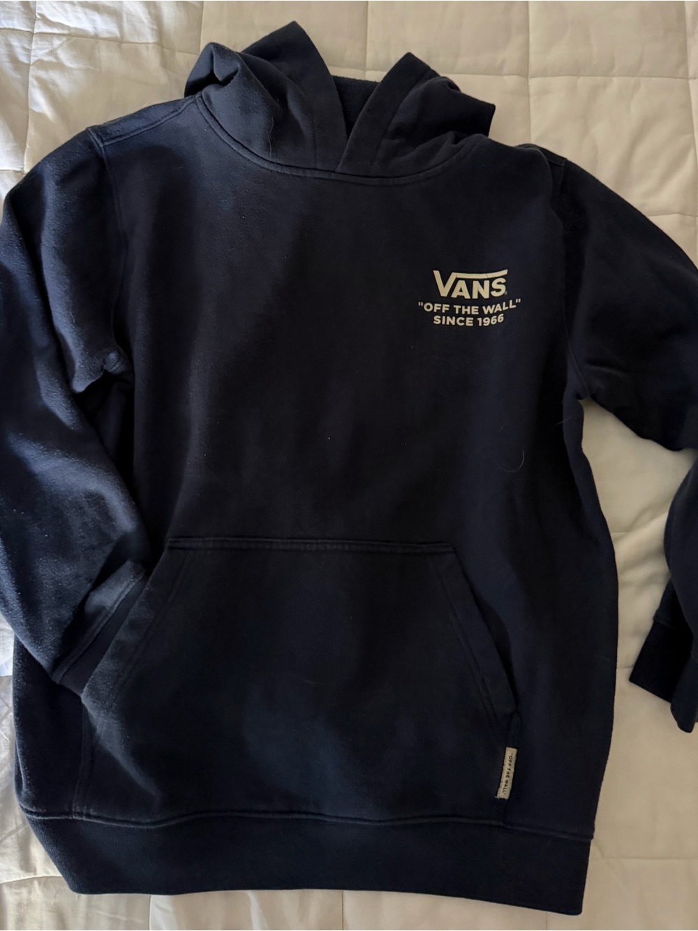 Vans  Navy 'Off The Wall' Pullover Hoodie